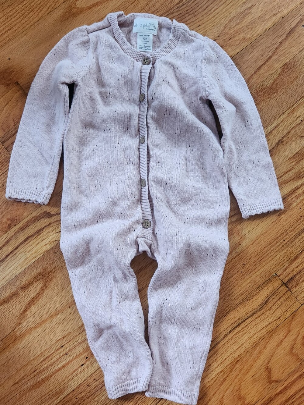 NWOT Organic Carters 12M Sweater Romper